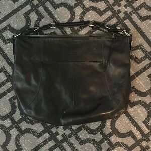 Coach leather bag- black- Hobo